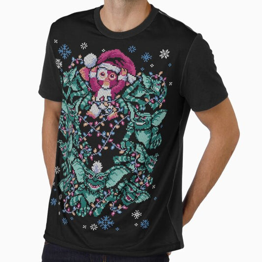 We Wish You a Gremlin Christmas Graphic T-Shirt