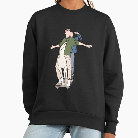 Chandler Joey and Dog Sticker Sweatshirt