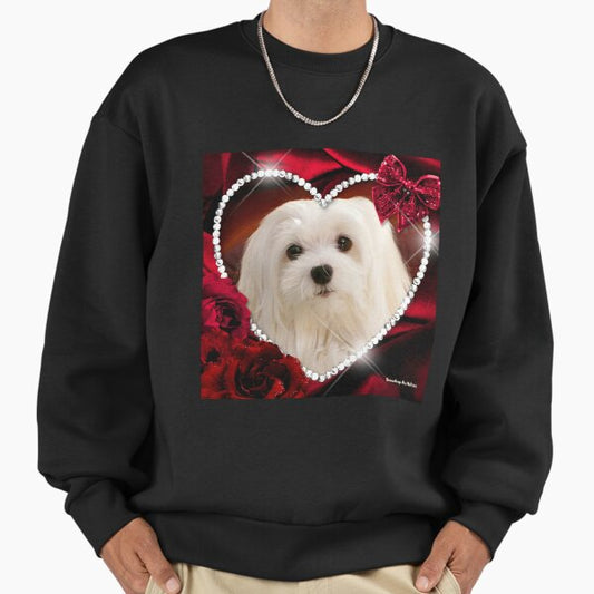 Snowdrop the Maltese - Sweet Valentine Sweatshirt
