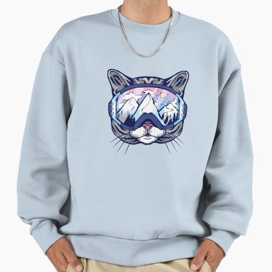 Cat ski goggles skiing Sweatshirt