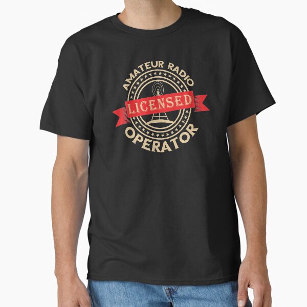Amateur Radio "Licensed" Operator - Licensed Amateur Radio Operator Graphic and Sticker Pack T-Shirt