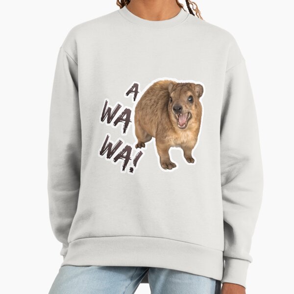 Awawa! Angry Screaming Hyrax Meme - Cute & Funny Sweatshirt