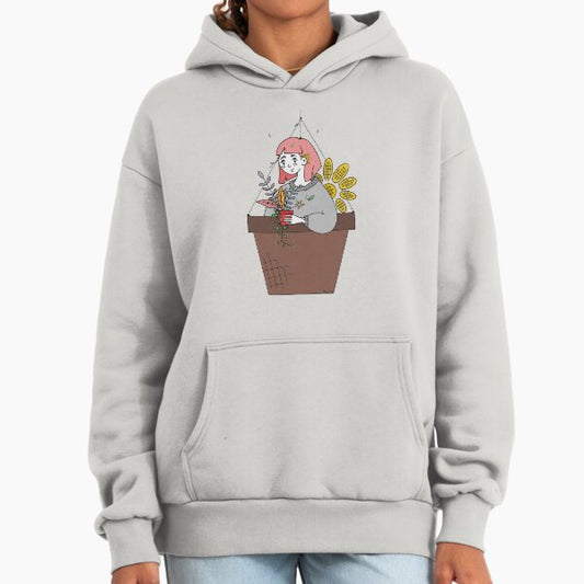 Flowery Gardener, Grounded? Uplifted. Hoodie