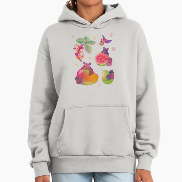 Fruit and bat - pastel Hoodie