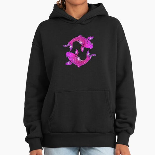 Purple fish Hoodie