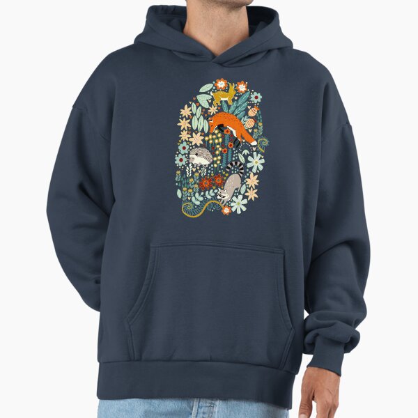 Textured Woodland Pattern - Forest Green Hoodie