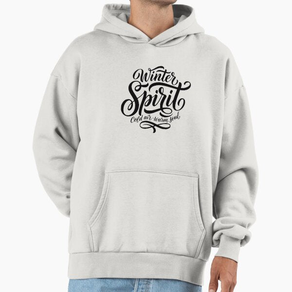 Winter Spirit – Cozy Winter Typography Design Hoodie