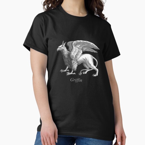Elegant Silver Gray / Grey Griffin Legendary Beast T-Shirt