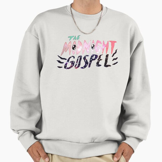 Midnight Gospel Logo with Space Pattern Sweatshirt