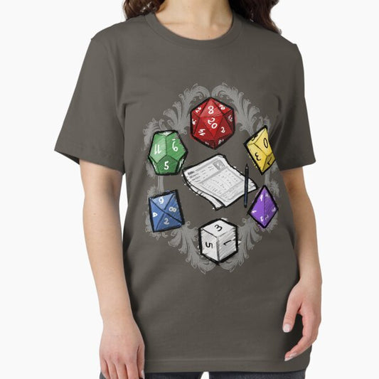 RPG DICE set and DICE PATTERN T-Shirt