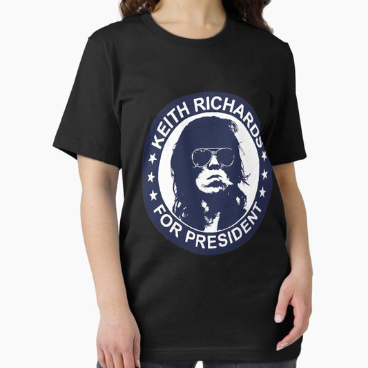 Kei.th Richar.ds For President Music Band - Classic Hackney Diamonds Tour T-Shirt
