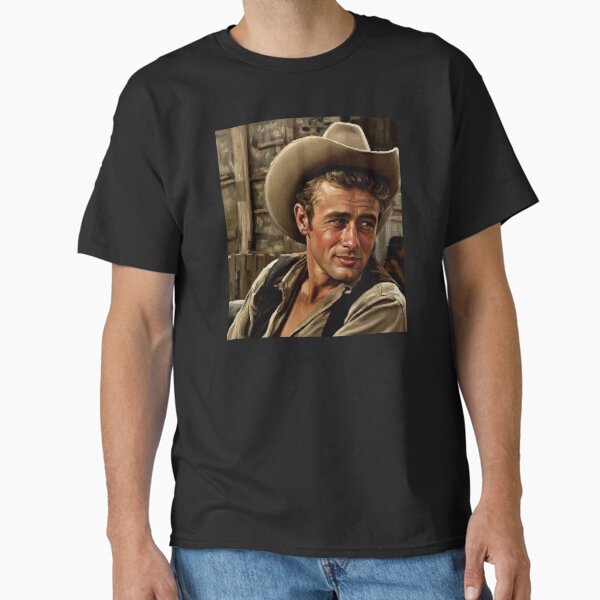 The Frontier Legend: Classic Western Hero Portrait Art T-Shirt