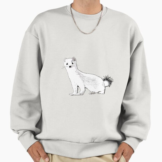Ermine (the Weasel in Winter) Sweatshirt