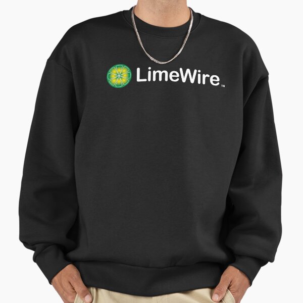 Retro Internet LimeWire Nostalgia Early 2000s Design Lime Wire Peer to Peer Sweatshirt