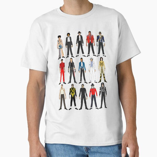 Outfits of King Jackson Pop Music Fashion T-Shirt