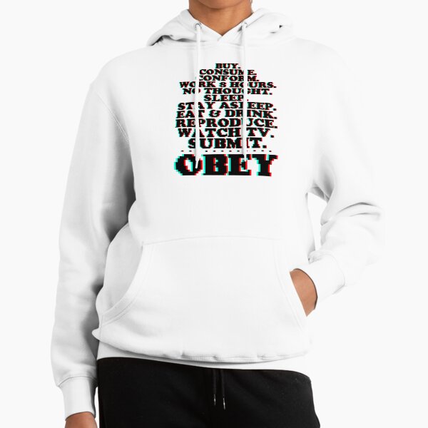 They Live OBEY Brainwash 3D Pixel Hoodie