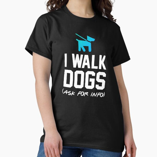 Official Dog Walker Professional Service Advertise T-Shirt