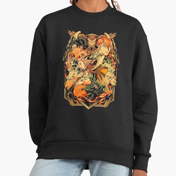 Owl Fire Tigèr Emblém Sweatshirt