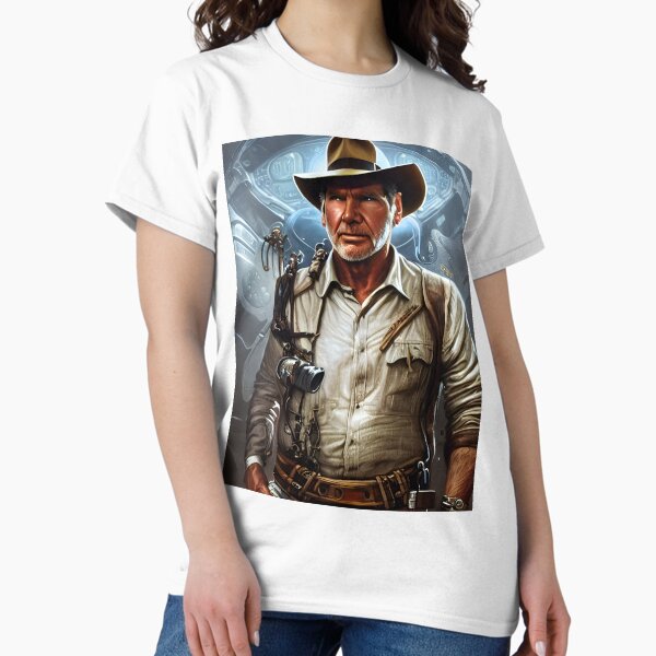 Harrison Ford as Indy Portrait T-Shirt