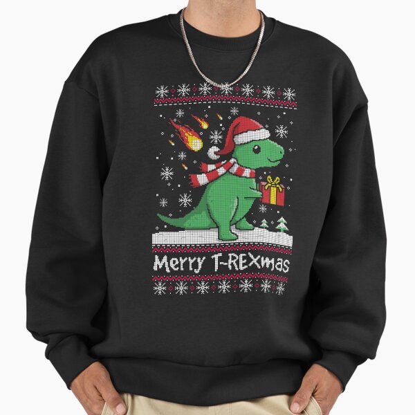 Merry t rex mas ugly christmas sweater Sweatshirt
