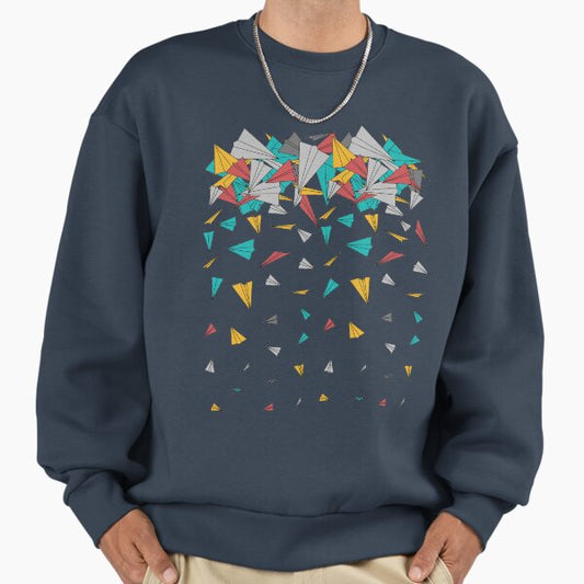 Flying paper planes Sweatshirt