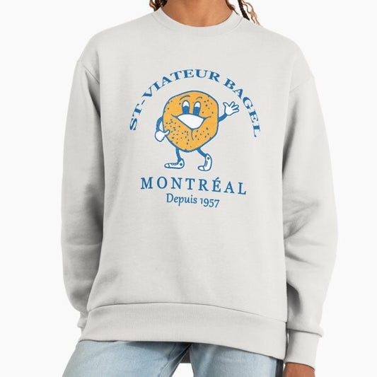 Bagels Are booming ST Viateur Bagel Montreal Depuis 1957 Sweatshirt