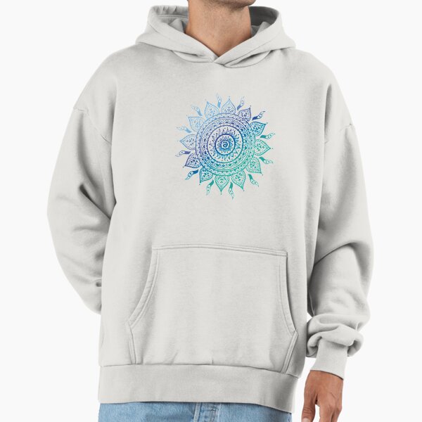 Blue Gradient Mandala Hoodie