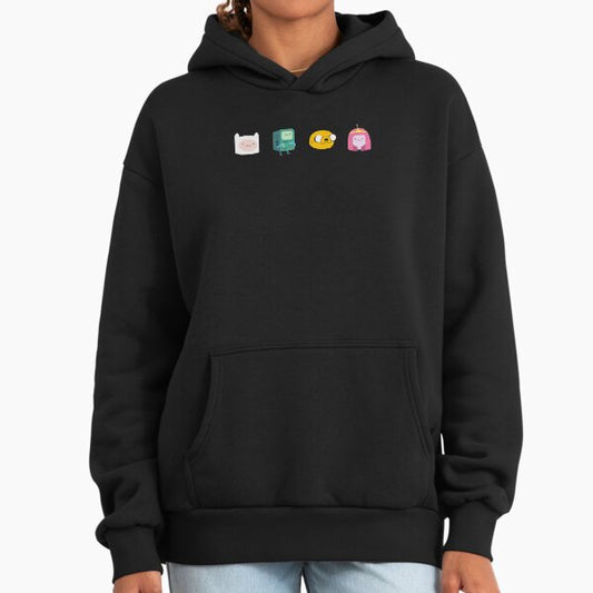 Adventure Time - pixel pattern Hoodie