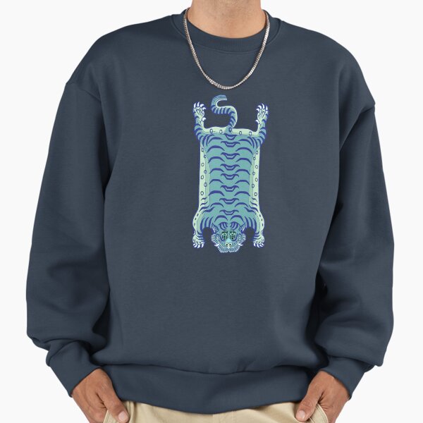 TIBETAN TIGER RUG-blue 1 Sweatshirt