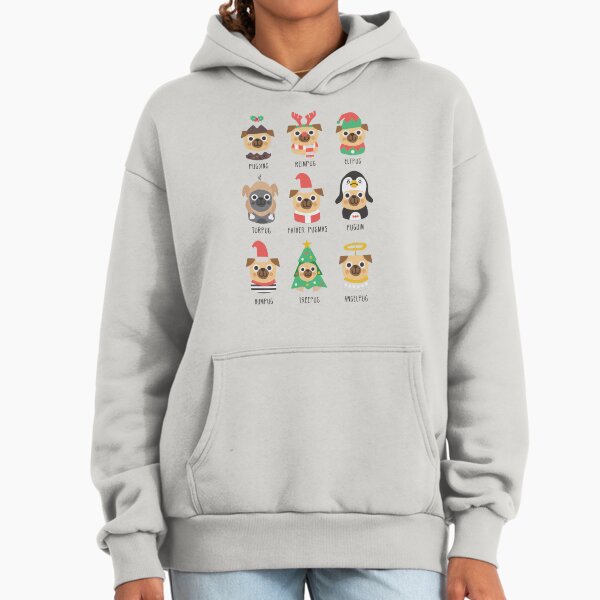 Christmas pug Hoodie