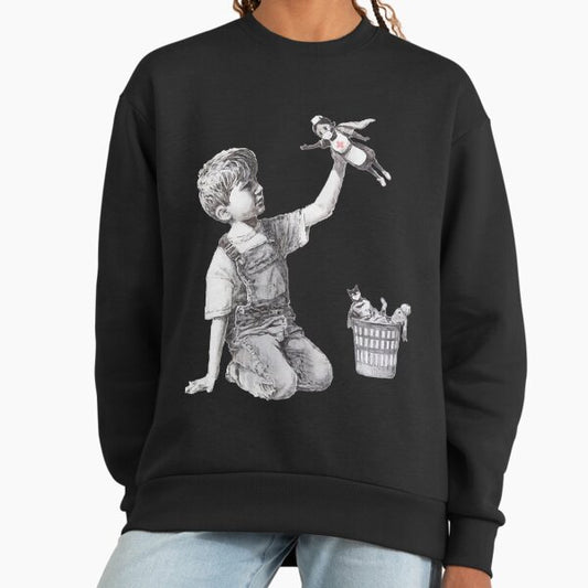 Banksy T-ShirtBANKSY Superhero Nurse NHS Sweatshirt
