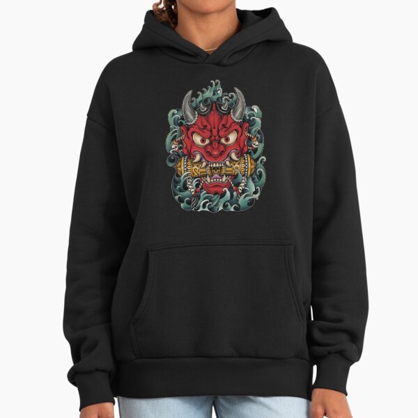 Oni Mask Japanese Culture Art M ByTe Hoodie