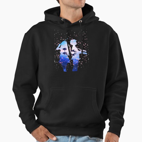 Your Lie in April Shigatsu wa Kimi no Uso Kaori & Kousei Anime Cherry Blossoms Hoodie