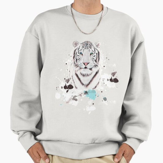 White big Cat Sweatshirt