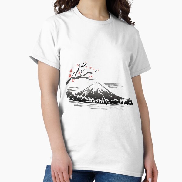 Fuji in spring watercolor T-Shirt