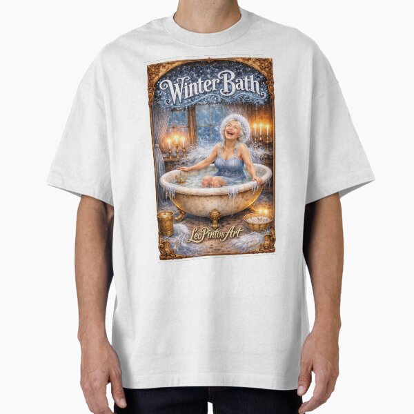 LeoPintosArt 'Winter Bath' - Exclusive Vintage Print" T-Shirt