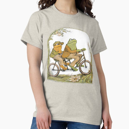 Frog and Toad On A Bicycle T-Shirt