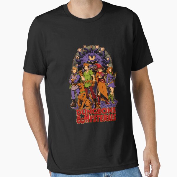 Dungeons And Mysteries, Rpg Vintage Dog Cartoon T-Shirt