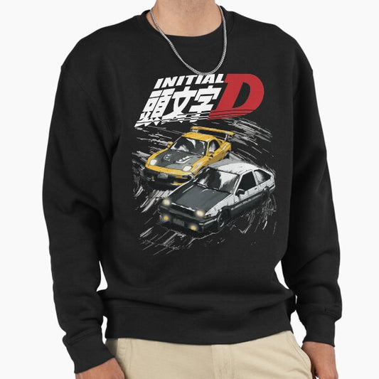 Mountain Drift Racing Initial D Tandems AE86 vs FD rx-7 Sweatshirt