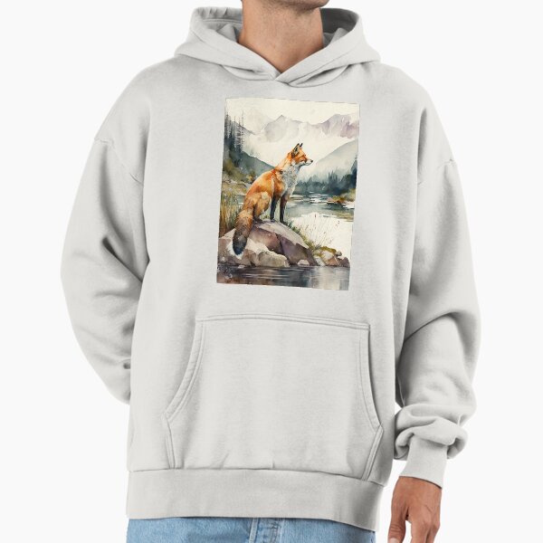 Fox watercolor Hoodie