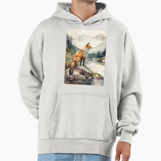Fox watercolor Hoodie