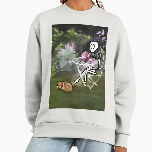 #009 Skeleton Tea Time Sweatshirt
