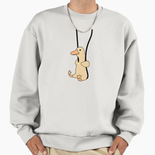 Contemplative ducky on a swing | duck on swing Sweatshirt