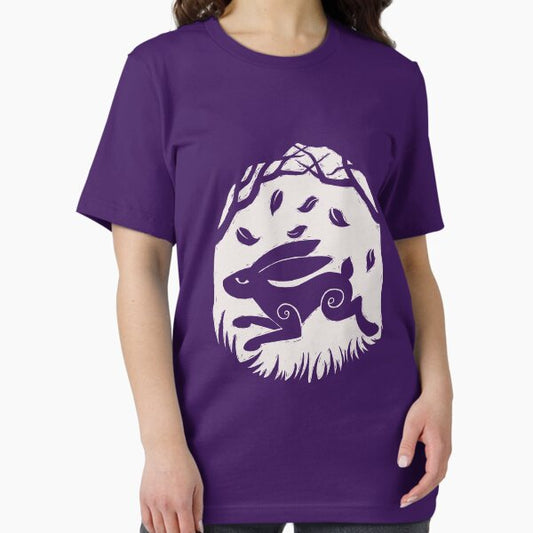 Leaping Hare in Autumn T-Shirt