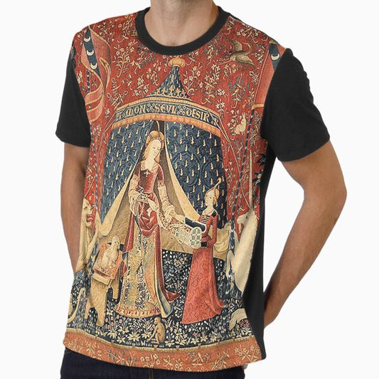 The Lady and the Unicorn: La Dame à la licorne Graphic T-Shirt