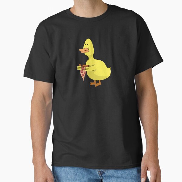 Duck holding a slice of pizza T-Shirt