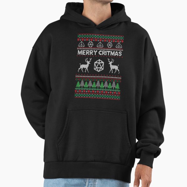 Merry Critmas DND Ugly Sweater - DND Hoodie
