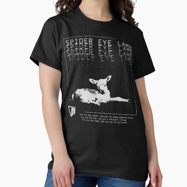 Spider Eye Lamb Horror Game T-Shirt – Outlast Trials Dark Quote Graphic Tee T-Shirt