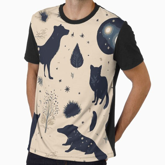 Celestial Animals Graphic T-Shirt
