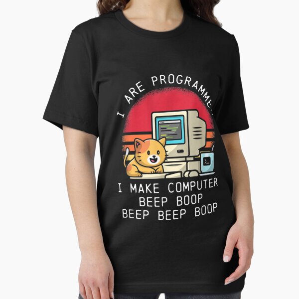 I Are Programmer Funny Cat, Funny Programmer Gift Design T-Shirt